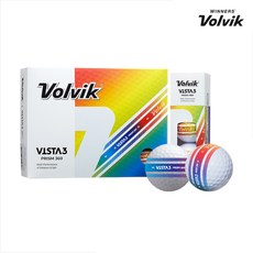 VOLVIK 볼빅 비스타3 프리즘360 3피스 VISTA3 PRISM360 3PC, 99개, 12p - 볼빅비스타3프리즘