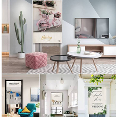 벽면작은창커텐