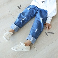 코튼스마일 틱톡 구제 청바지 (9호~19호)