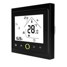 팬 코일 용 중앙 쿨링/난방 시스템 룸 온도 컨트롤러용 WiFi/zigbee 스마트 2p/4p, [03] WHITE AND BLACK, [05] NO WIFI ADN MODBUS, 1개