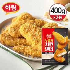 하림 [냉동] 누룽지 치킨텐더 400g 2봉, 2개