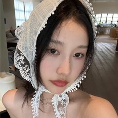 셀루앙드 1+1 로맨틱 레이스 삼각 헤어두건 스카프 상품 이미지
