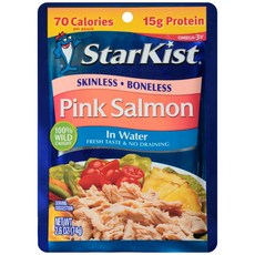 StarKist 핑크 살몬 연어 살코기 74g, 1개