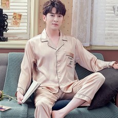 남성실크잠옷 모달잠옷 빅사이즈잠옷 체크잠옷