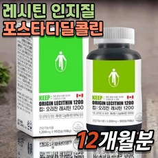 레시틴 1200 인지질 포스타디딜콜린 식물성 대두유 건강기능식품 콜레스테롤 뇌기능 개선, 4개
