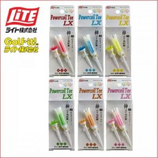 브랜드없음 [온코-일본 라이트社 골프티] 파워코일티LX(80mm) 1pair/분실방지줄 포함, 핑크