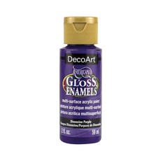 DecoArt Americana Gloss Enamels Acrylic Paint 2oz 16. Dioxazine Purple 광택 유리 세라믹 물감