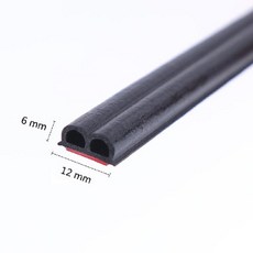 풍절음고무몰딩 소음 진동방지 자동차 도어 씰 스트립 EPDM 고무 절연 웨더스트립 방음 접착 4 미터 모양 B P Z Big D, [01] Type B, 1개