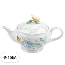 레녹스 버터플라이 메도우 852725 TEA POT 1.4L 6083927, 혼합 색상, 15개