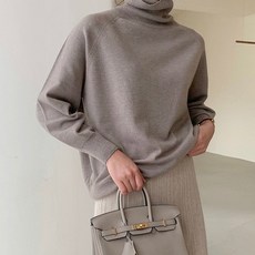 보웬 홀가먼트 골지 울100% 에르터틀넥