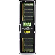PC 데스크탑 NEMIX RAM 32GB 1X32GB DDR4 2133MHZ PC4-17000 4Rx4 1.2V 288-PIN ECC LRDIMM과 호환되는 Dell SNPMM, 32GB (1X32GB) DDR5 5600MHZ RDI, 1개