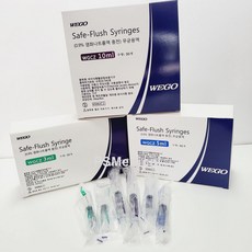 wego 위고 일회용 멸균 생리식염수주사기 세이프 플러쉬 3ml 5ml 10ml 세척용주사기, 3ml(30개입), 1개