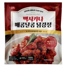 멕시카나 매콤달콤 닭강정 500g, 5...