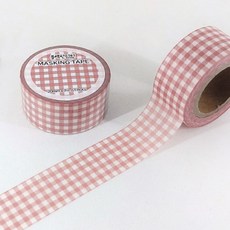 아트박스/미오컴퍼니 빨간 체크 마스킹테이프, 본품