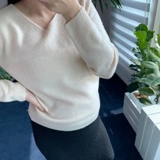[브이넥니트] 임부복 빅사이즈 베이직 기본 레이어드