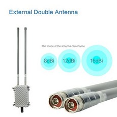 [해외] 고성능 옥외 비바람에 견디는 옥외 AP 기지국 더 큰 지역 WIFI 적용 3 MBPS WI FI 패 2 * 8DBI FRP 안테나를 추가하십시오, 상세내용표시