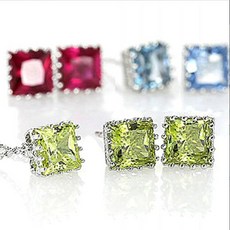 루비목걸이14k귀걸이세트