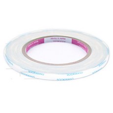 양면테이프 폭 7mm 길이 25M (1개입) 포장 리본 공예 양면테이프 포장테이프 사이즈별 리본공예 공예테이프 ansrndydvna196, 양면테이프 7mm(1개입)