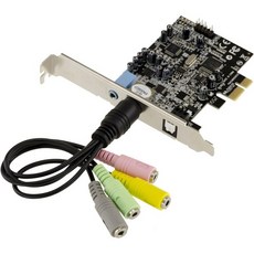 CM8826 CMedia 산소 HD 칩셋이 탑재된 PCIe 포트의 사운드 카드. 5.1 SPDIF 지원 출력