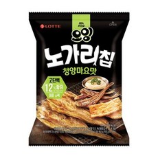 [우리집 달달구리]노가리칩 청양마요맛60GX16봉 롯데제과 매콤고소 고단백간식 안주 사무실 탕비실 겨울당충전 1세트, 30세트