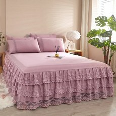 싱글침대숏레이스커버