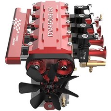 브랜드 : Leic Leic TOYAN 4 기통 엔진 모델 FS-L400 14cc 인라인 4 행정 수냉식 니트로 엔진 조립 키트 1, One Color_One Size, One Color, 상세 설명 참조0