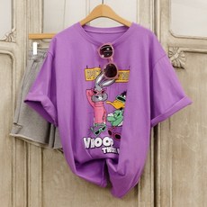 여성루즈핏티셔츠