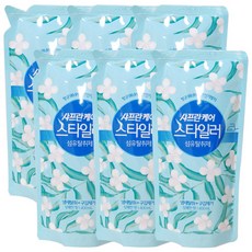 샤프란케어 스타일러 섬유탈취제 상쾌한 향 리필 400ml, 6개