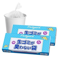 Freshguard 방취 주머니 냄새가 나지 않는 자루 LL 200매입 탈취 기저귀 칠층 필름 놀랄 만큼 산책 똥주머니 고양이 모래 개 반려동물 아기용 성인용 똥 큰 사이즈 음식물, 1개, 상세페이지 참조