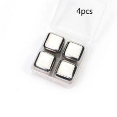 아이스 큐브 보드카 와인 맥주 쿨러 위스키 쿨링 칠링 락 도구 파티, 1. 4pcs with box
