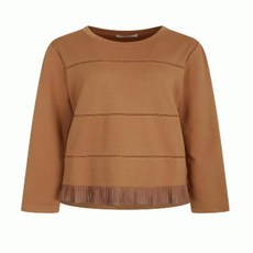 [아울렛] 더아이잗 펀칭 라인 플리츠 배색 티셔츠 IL9A0TS01542751