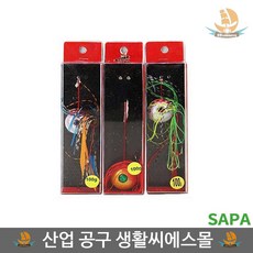 바다낚시 루어 선상낚시 고급형 실리콘 스커트 타이라바 100g 참돔