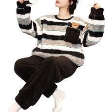 남녀 잠옷 수면잠옷 상하 셋트 겨울 홈웨어