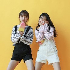 커민 멜빵 반바지