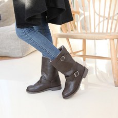 통넓은미들부츠