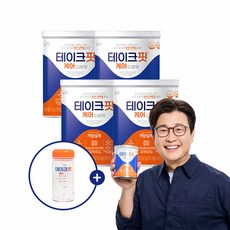 테이크핏 케어 프로틴 발효유청단백질 304g 4캔+보틀+스푼(32일분)