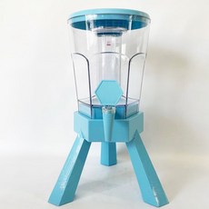 하피볼 디스펜서 하이볼 소맥타워 파티, 3L 파란색에는 로고가 없습니다