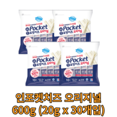  동원 인포켓치즈 오리지널 600g (20g x 30개입) 스트링치즈 유산균 국산 원유 100% 술안주 아이들간식 유아간식 불닭용 어린이간식 아이간식 string cheeze 맛있는, 20g, 1개 