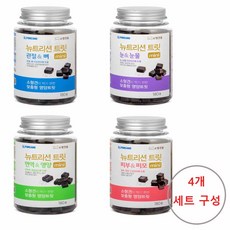 포켄스 강아지 뉴트리션 트릿 미니 168g x 4종(눈&눈물 관절&뼈 면역&영양 피부&피모) 1세트