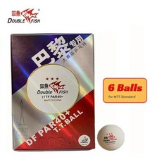 오리지널 더블 피쉬 DF PAR40 + 탁구공 3 스타 전문 ABS 신소재 파리 매치 볼, 01 For Olympic 12 balls