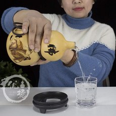 다자매마켓 양소품 오픈 술 조롱박 천연 상감 입 주전자 룩 물주 사파리 주기 밀랍 침투를 방지함, 가능 주문제작함 여러가지  패턴 ，필