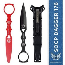 Benchmade - SOCP Dagger 176 Combo with Black Sheath Skelentonized Dagger Plain Edge Coated Finis, One Color_Combo with Black Sh, One Color_Combo with Black Sh, One Color