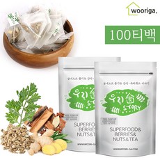 우리가스토리 쑥청차 50티백 (쑥+계피+생강+참당귀뿌리) 쑥차, 2봉