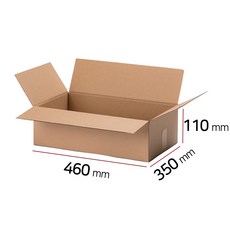 택배 상자 무지 종이 공 이사 박스 460x350x110 (1박스/40장), 40개
