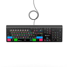 키보드 Blackmagic Davinci Resolve 16 Keyboard Backlit Shortcut Keyboard for Windows PC by Editors, One Color, 상세 설명 참조0
