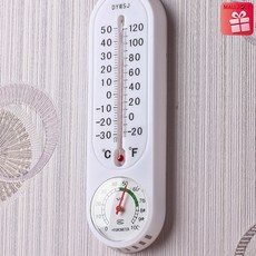 thermo hygrometer J647 아날로그온도계 벽걸이 막대온도계, 1세트