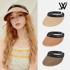 화이트샌즈 20SS 내맘대로 뉴 라자르 천연 라피아 여성 여름 썬캡 3컬러