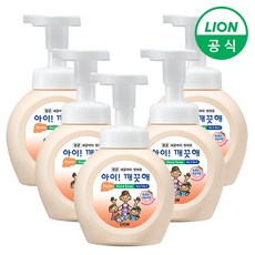 [라이온코리아] 아이깨끗해 핸드워시 250ml 용기 x 5개, 상세 설명 참조, 상세 설명 참조