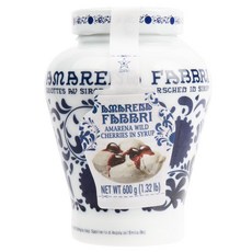 Fabbri 파브리 아마레나 시럽에 절인 와일드 체리 통조림 600g Amarena Cherries in Syrup, 1개