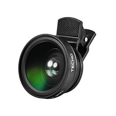 TECHO Universal Professional HD Camera Lens Kit for iPhone X 8 8 Plus 7 6s Cellphone (0.45x Super Wide Angle Lens 12.5x Super Macro Lens), 본문참고, TECHO Universal Professional HD Camera Lens Kit for iPhone X 8 8 Plus 7 6s, Cellphone (0.45x Super Wide Angle Lens, 12.5x Super Macro Lens)